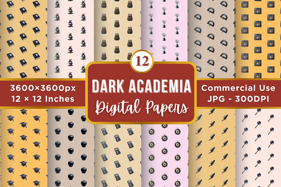 Dark Academia Digital Paper Patterns: A Strategic Asset for Modern Creatives