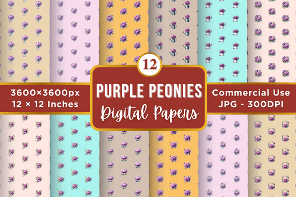 Purple Peonies Digital Paper Patterns: A Practical Guide to Quality and Usage