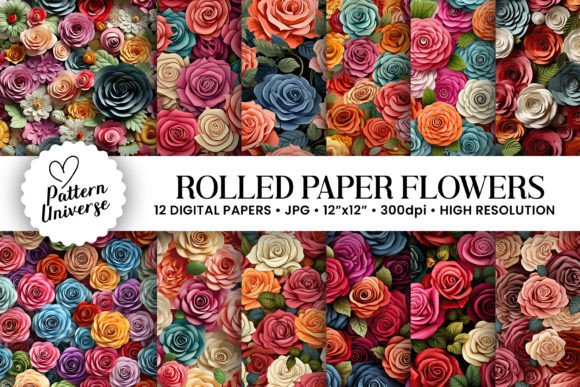 Rolled Paper Flowers Seamless Patterns: A Comprehensive Evaluation