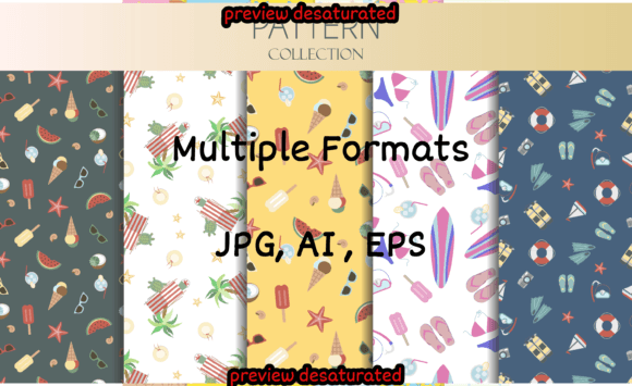 Set Seamless Summer Patterns: A Strategic Asset for Elevated Branding and Design
