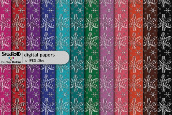 Silver Snowflakes Seamless Patterns: A Winter Design Collection