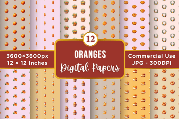 Unlocking Creativity with Orange Digital Paper Patterns: A Designer's Essential Resource