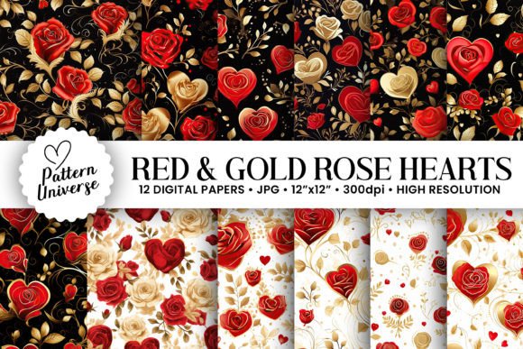 Unlocking the Art of Red Gold Heart Floral Patterns: A Comprehensive Guide to Digital Craft Resources